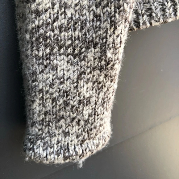 Cropped Wool mix Cardigan - Acrylic/wool mix - two-tone yarn - XL - Picture 6 of 8